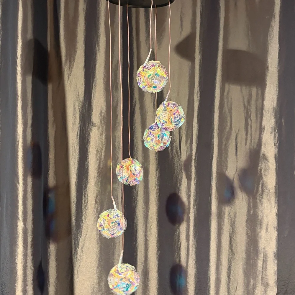 Colorful solar String Lights for parties- outdoors